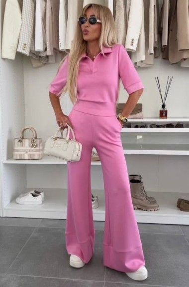 Трикотажный брючный костюм женский  SAP-076A550