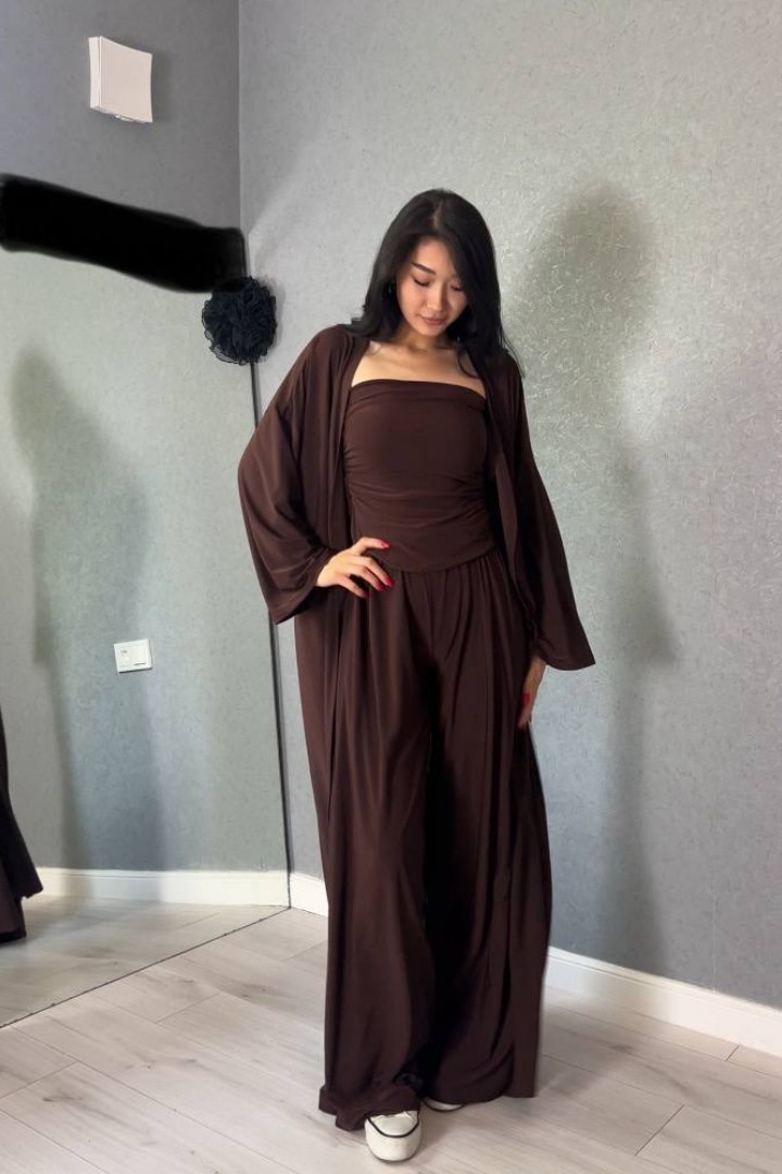 Комплект 3-ка кардиган, штани і топ INNA-764A800