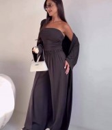 Комплект 3-ка кардиган, штани і топ INNA-764A800