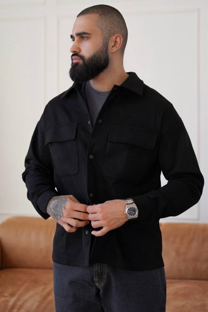 Замшева чоловіча сорочка KUT-1758A570