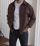 Замшева чоловіча сорочка KUT-1758A570