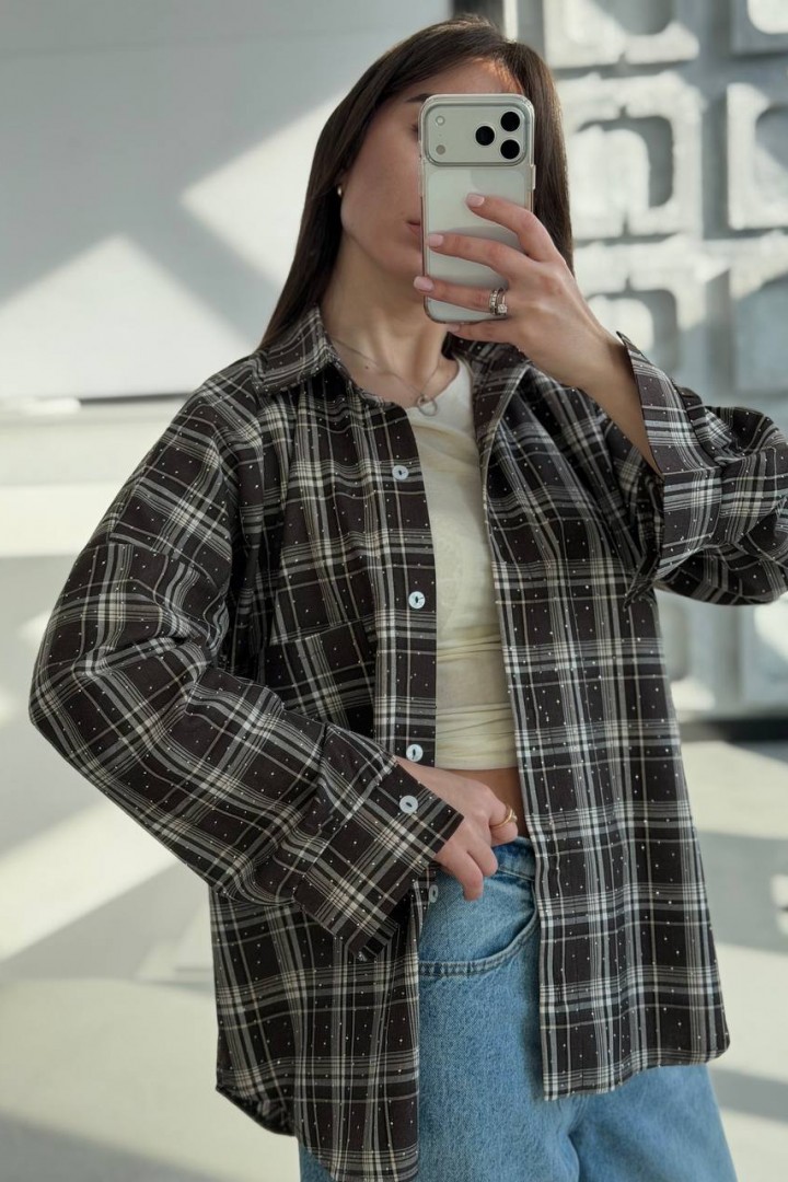 Сорочка зі стразами VOL-815A650