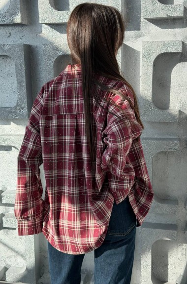 Рубашка со стразами VOL-815A650