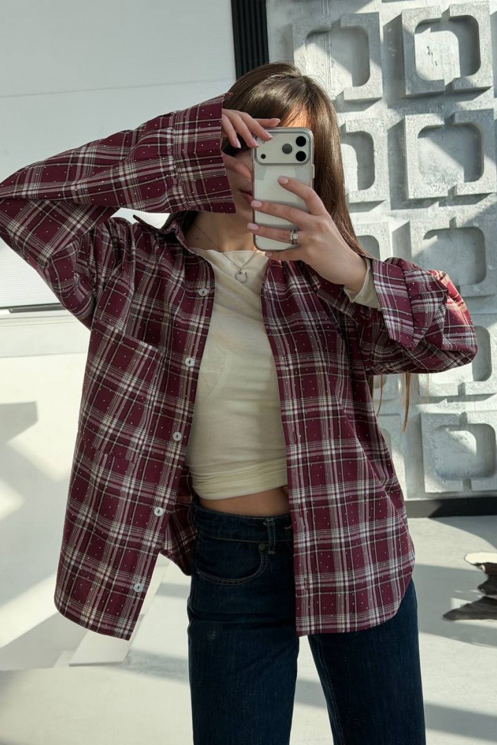 Сорочка зі стразами VOL-815A650