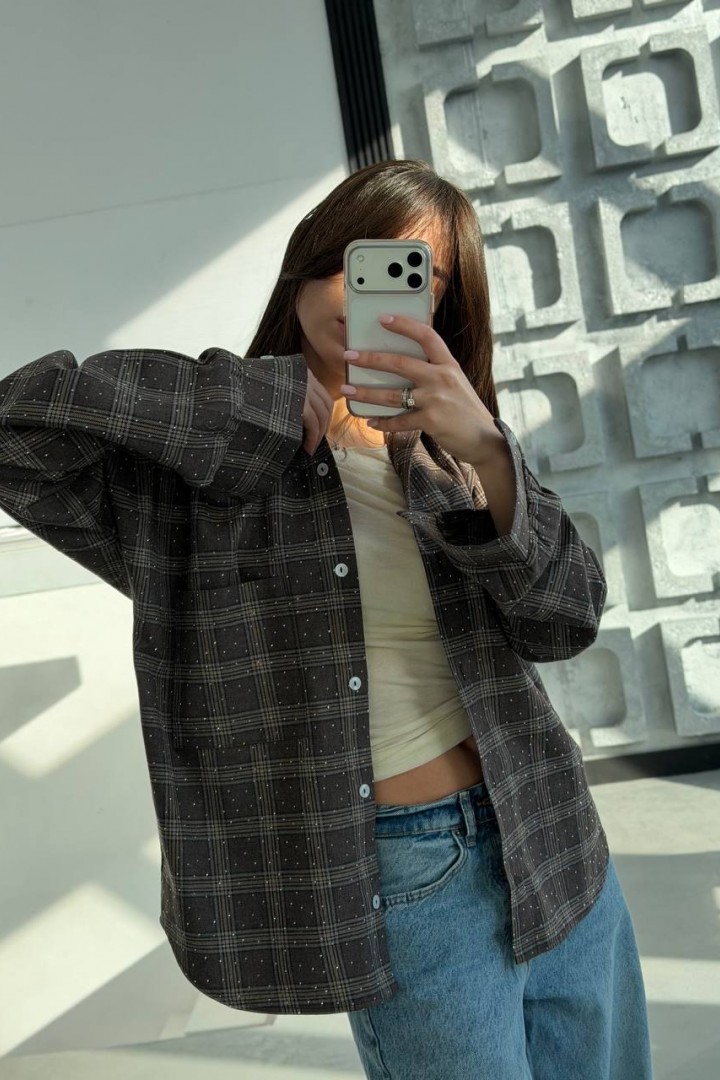 Сорочка зі стразами VOL-815A650