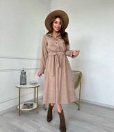 Вельветовое платье миди IMMA-106A495