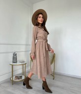 Вельветовое платье миди IMMA-106A495