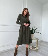 Вельветовое платье миди IMMA-106A495