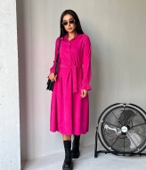 Вельветовое платье миди IMMA-106A495