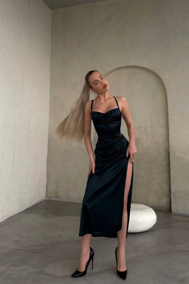 Шелковое платье комбинация MPK-341A450