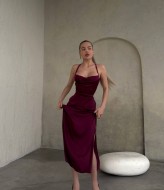 Шелковое платье комбинация MPK-341A450