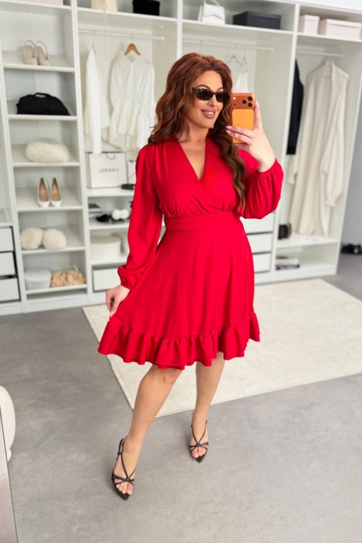 Однотонное платье MA-N2201A550