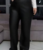 Кожаные брюки женские LSH-992.1A500