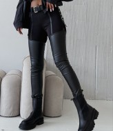 Кожаные леггинсы  POK-517A420