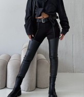 Кожаные леггинсы  POK-517A420