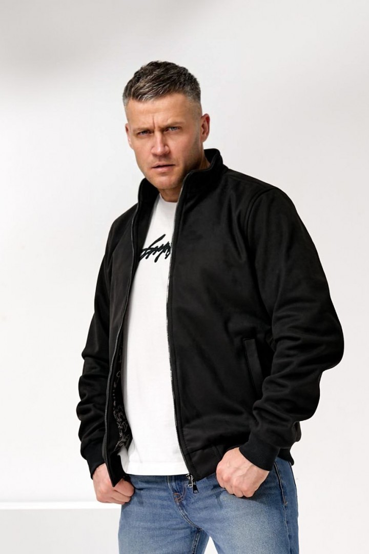 Замшевый бомбер мужской POK-001A730