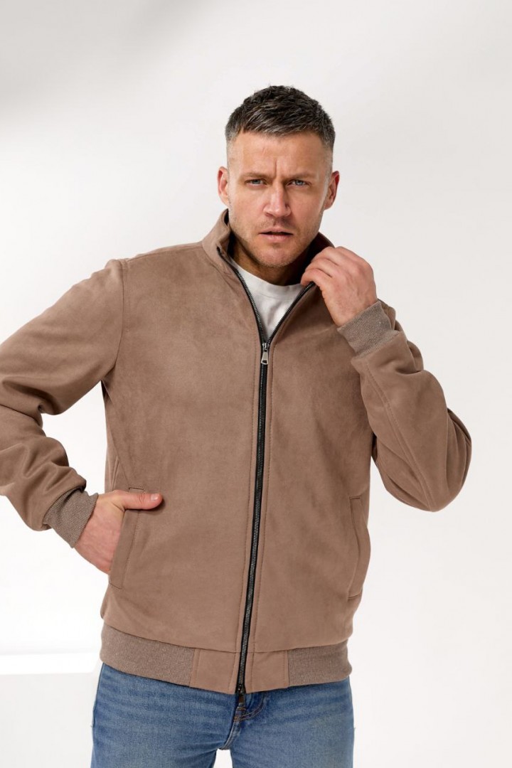Замшевый бомбер мужской POK-001A730