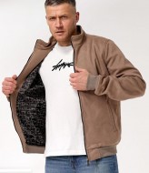 Замшевый бомбер мужской POK-001A730