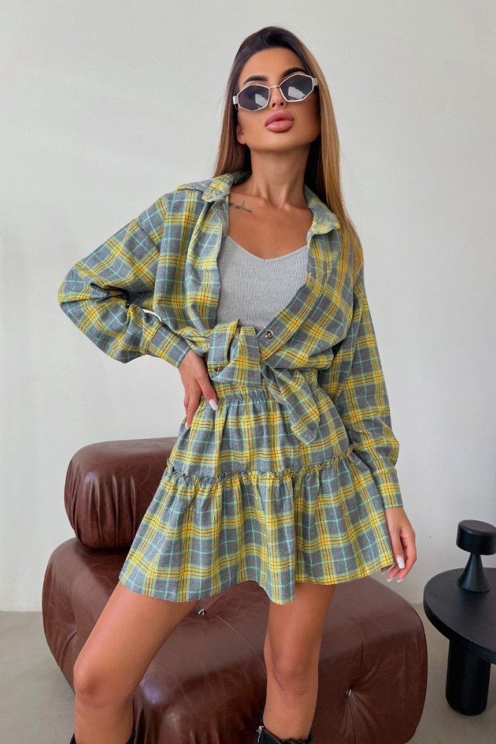 Костюм юбка и рубашка POK-631A550