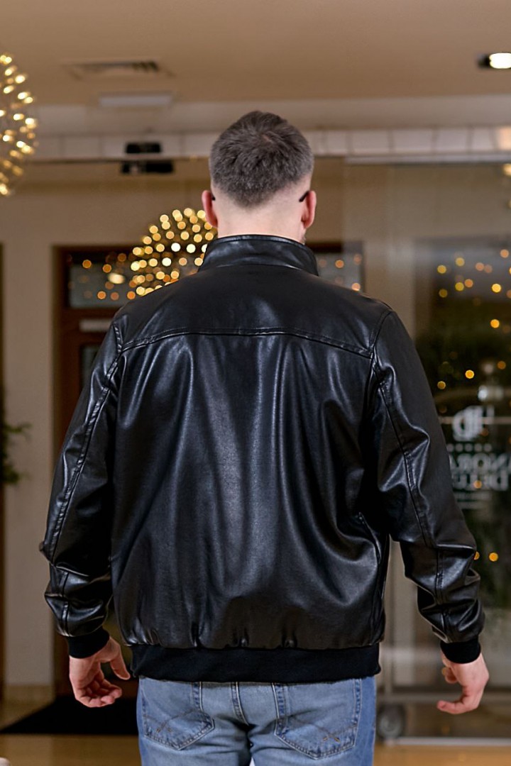 Куртка мужская кожаная демисезонная  POK-004A800