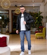 Куртка мужская кожаная демисезонная  POK-004A800