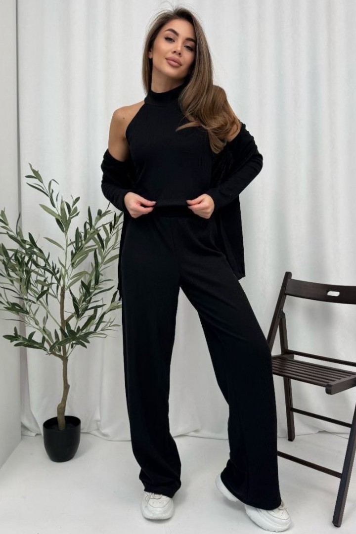 Костюм тройка женский с кардиганом POK-641A690