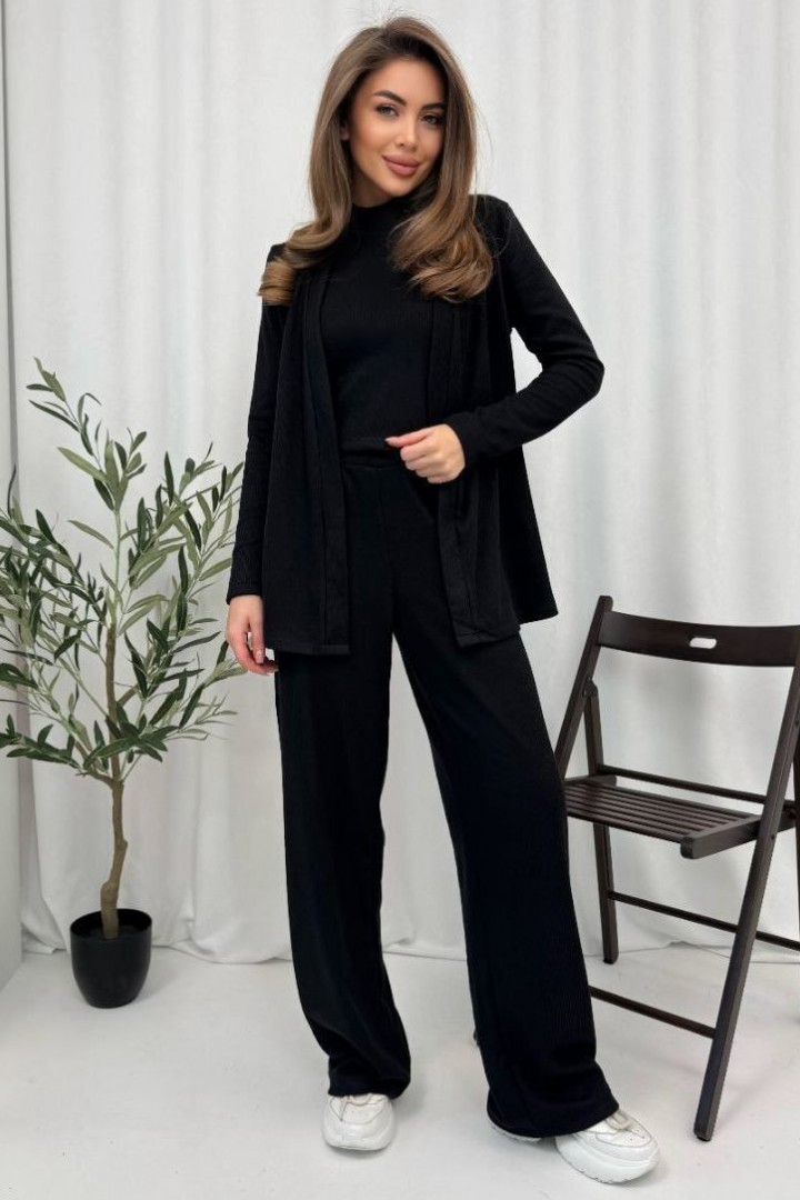 Костюм тройка женский с кардиганом POK-641A690