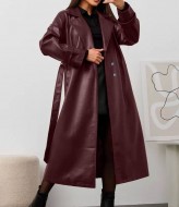 Кожаный тренч женский POK-648A850