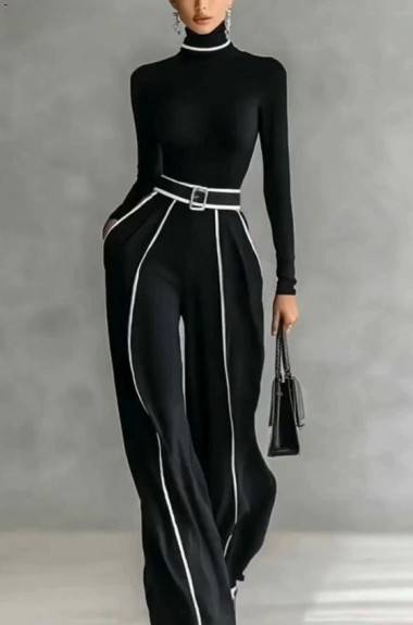 Стильный брючный костюм женский POK-668A650