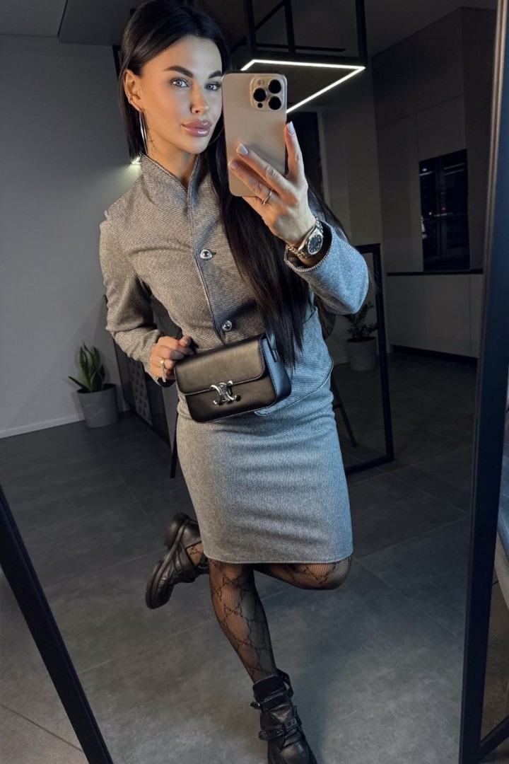 Костюм двойка женский с юбкой  POK-667A650