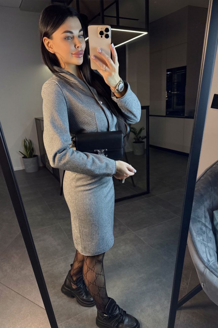 Костюм двойка женский с юбкой  POK-667A650