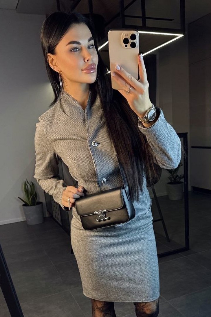 Костюм двойка женский с юбкой  POK-667A650