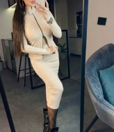 Ангоровый костюм с юбкой POK-664A550