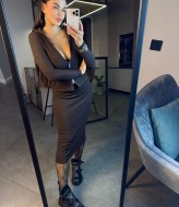 Ангоровый костюм с юбкой POK-664A550