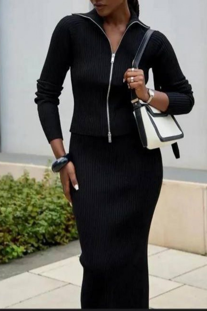 Ангоровый костюм с юбкой POK-664A550