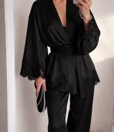 Шелковый брючный костюм EST-6006A1100