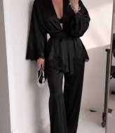 Шелковый брючный костюм EST-6006A1100