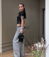 Витончений топ з мереживом INNA-590A350