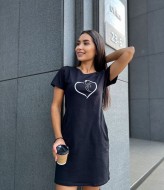 Трикотажное платье с карманами IND-3005A450