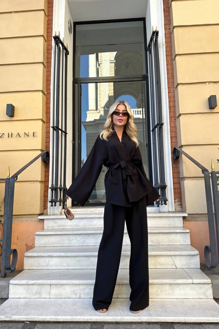 Костюм двойка кимоно и штаны MUS-085A550