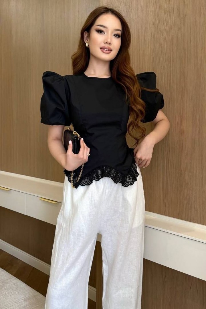 Блузка с объемными рукавами INNA-312A530