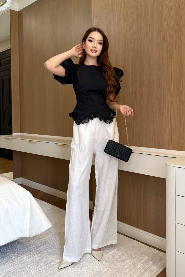 Блузка с объемными рукавами INNA-312A530