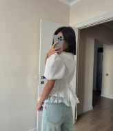 Блузка с объемными рукавами INNA-312A530