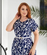 Летнее платье с разрезом TAS-1230A450 