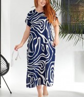 Летнее платье с разрезом TAS-1230A450 