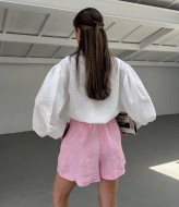 Шорты льняные  VOL-684A350