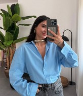 Рубашка из льна женская VOL-591A500