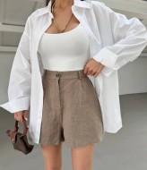 Шорты льняные  VOL-684A350