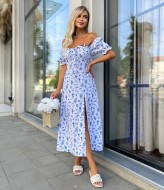 Платье с разрезом на ноге летнее VM-10486A360