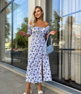 Платье с разрезом на ноге летнее VM-10486A360
